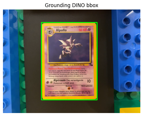 Grounding DINO bounding box